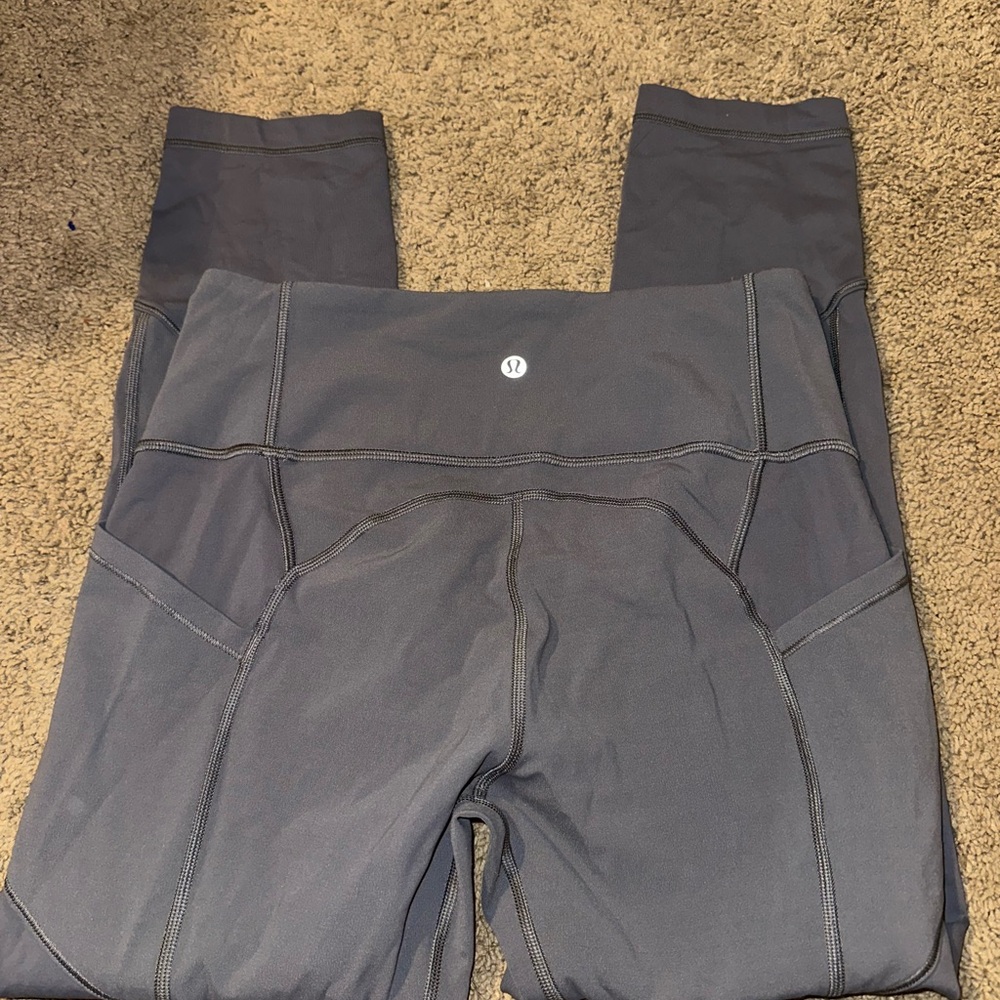 Lululemon Athletica Blue tied all the right places crop